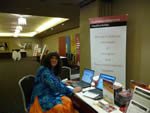 Mary G at the HealthInternet café
