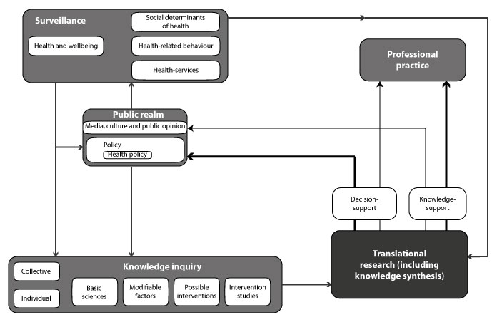 Framework for translational health research at a population level
